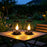 Solar LED Flame Light IP65 Waterproof Metal Hanging Lantern for Outdoor Garden Patio Landscape Decoration - 7