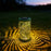 Solar Iron Art Projection Lantern Hollow-cut Palm Leaf Pattern Outdoor Garden Light - 6