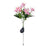 7-Head 3D Lily Flower Solar Powered Garden Light Outdoor Decorative Lawn Light - Pink - 1