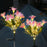 7-Head 3D Lily Flower Solar Powered Garden Light Outdoor Decorative Lawn Light - Pink - 2