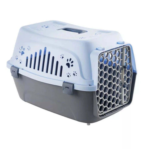 Outdoor Portable Cat Space Capsule Pet Dog Transport Box Breathable Handheld Flight Case Large Capacity Cage - Blue - 1