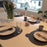 Cartoon Bear Shaped Waterproof Heat-insulating Dishes Table Mat Pad Oil-proof Tableware Placemats - Blue/Grey - 4
