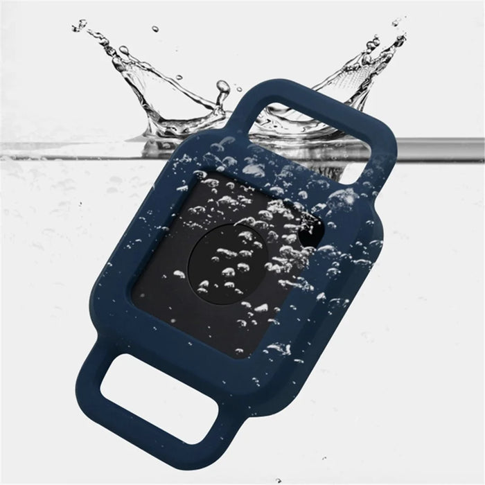 Pet Anti-lost Bluetooth Locator Soft Silicone Case Protective Cover for Tile Pro - Midnight Blue/S - 4