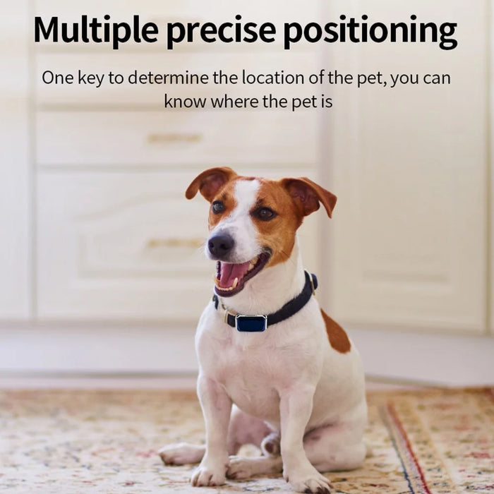 G12 Gem Design Pets Collar GPS Tracker IP67 Waterproof Rechargeable Dog Cat Tracking Device Locator - Blue - 4