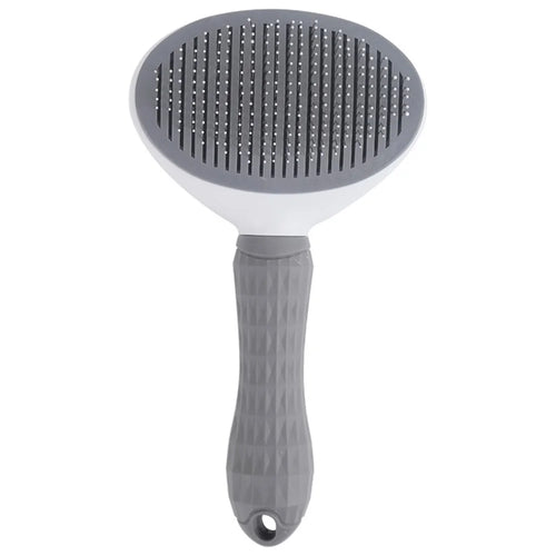 Dog Cat Hair Removal Brush Pet Gift Hair Shedding Grooming Massage Comb - Grey - 1