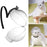 Pet Cat Adjustable Hood Breathable Kitten Transparent Anti-bite Grooming Muzzle - White/M - 2