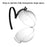 Pet Cat Adjustable Hood Breathable Kitten Transparent Anti-bite Grooming Muzzle - White/M - 3