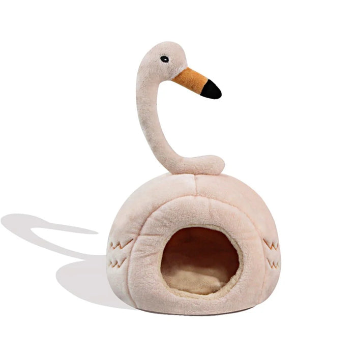 TG-PB080 Cute Soft Pet Bed Pet Gift for Small Pets Hamsters Squirrels, Warming Autumn Winter Indoor Snooze Sleeping Cozy Pet Products - Beige - 1