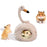 TG-PB080 Cute Soft Pet Bed Pet Gift for Small Pets Hamsters Squirrels, Warming Autumn Winter Indoor Snooze Sleeping Cozy Pet Products - Beige - 5