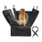 cwd007 Dog Car Seat Cover Splash-proof Dog Seat Cover Nonslip Dog Hammock  Anti-scratch Protection Cover for Cars Back Seat with 2 Pockets - Black - 1