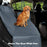cwd007 Dog Car Seat Cover Splash-proof Dog Seat Cover Nonslip Dog Hammock  Anti-scratch Protection Cover for Cars Back Seat with 2 Pockets - Black - 3