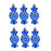 6PCS Candy Shaped Ornaments Christmas Tree Decorations Home Wedding Birthday Party Decors - Blue - 1