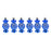 6PCS Candy Shaped Ornaments Christmas Tree Decorations Home Wedding Birthday Party Decors - Blue - 3