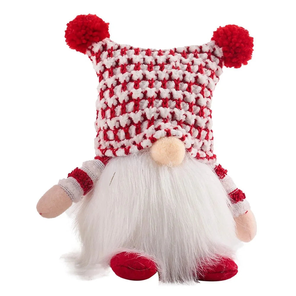 Luminous Christmas Toy Gnome No Face Design Santa Claus Doll Ornament Award Party Holiday Supplies (without Battery) - Girl - 1