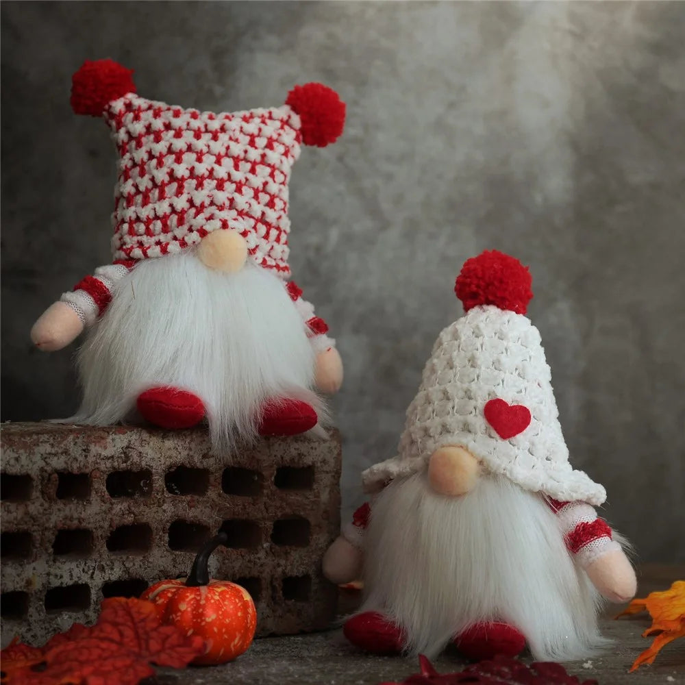 Luminous Christmas Toy Gnome No Face Design Santa Claus Doll Ornament Award Party Holiday Supplies (without Battery) - Girl - 5