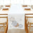 2022Sa30 182x33cm Christmas Snowflake Pattern Plush Tablecloth Washable Rectangle Table Cloth for Party Holiday Decoration - 3