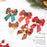50PCS Mini Bowknot Bell Christmas Tree Garland Hanging Ornaments - White - 4