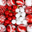 052405 44Pcs / Set Mixed Ball Ornament Christmas Decoration Round Ball Christmas Tree Hanging Ornament - Red / White - 4