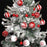 052405 44Pcs / Set Mixed Ball Ornament Christmas Decoration Round Ball Christmas Tree Hanging Ornament - Red / White - 5