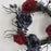 Halloween Wreath Artificial Spider Rose Flower Door Wall Decoration Party Ornament - 5