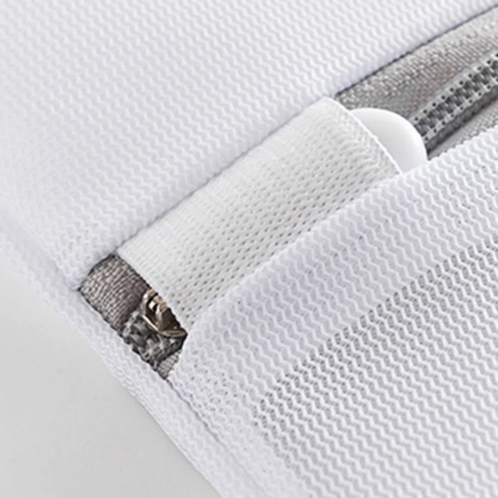 MM-X001 20x30cm 70g Laundry Bag Thickened Zipper Mesh Machine Washable Underwear Delicate Washing Bag (Thin Mesh) - 4