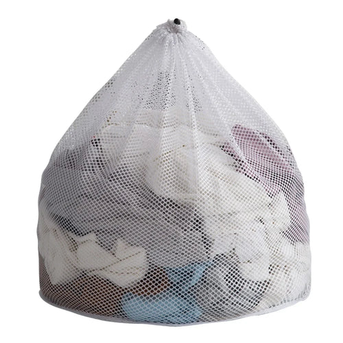 60x80cm Thickened Mesh Laundry Bag with Drawstring Closure for Travel, College Dorm, Apartment (Thick Mesh) - 1