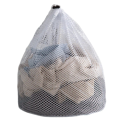 40x50cm Drawstring Washing Machine Laundry Bag Underwear Delicate Wash Bag (Thick Mesh) - 1