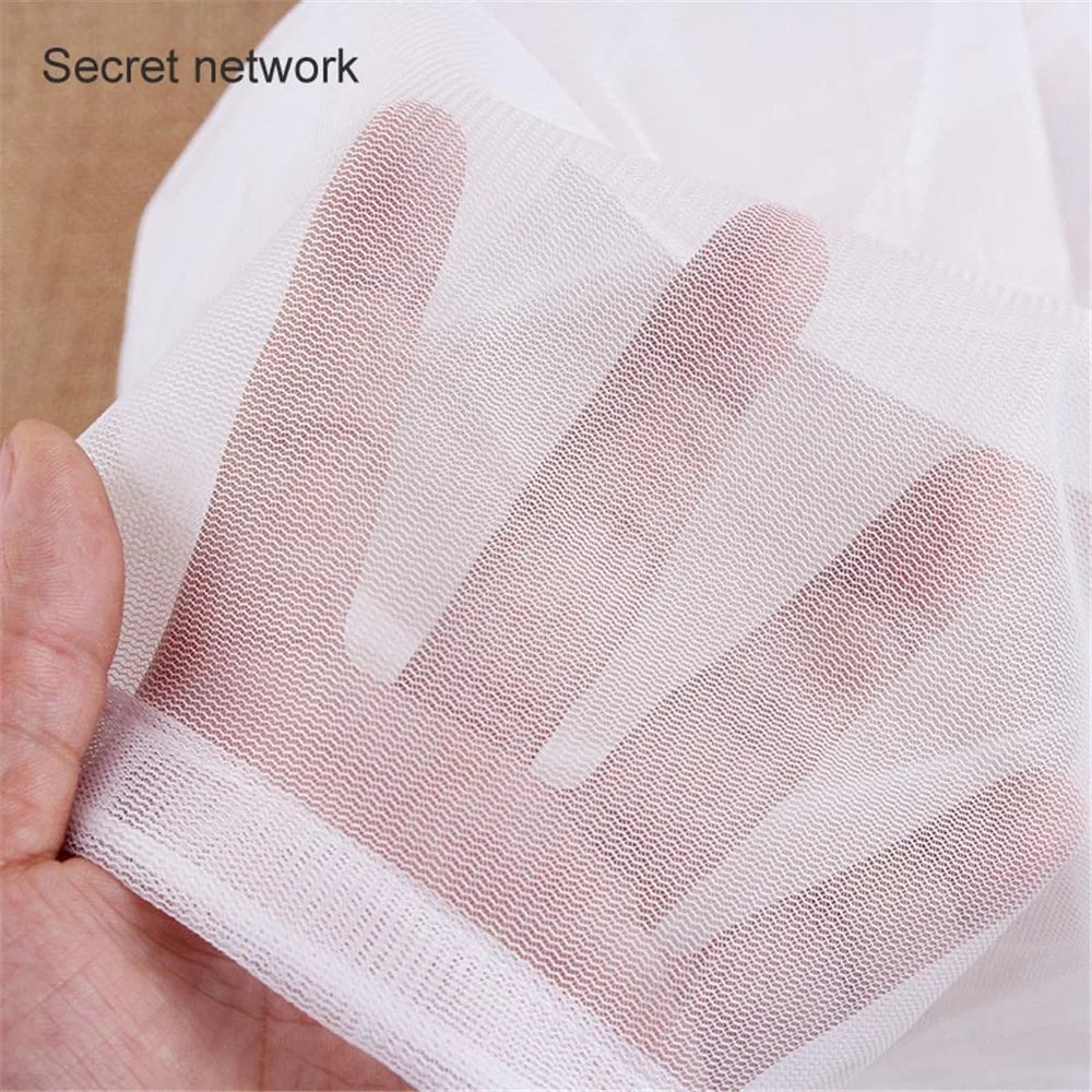 60x80cm Drawstring Laundry Mesh Bag Machine Washable Underwear Delicate Washing Bag (Thin Mesh) - 4