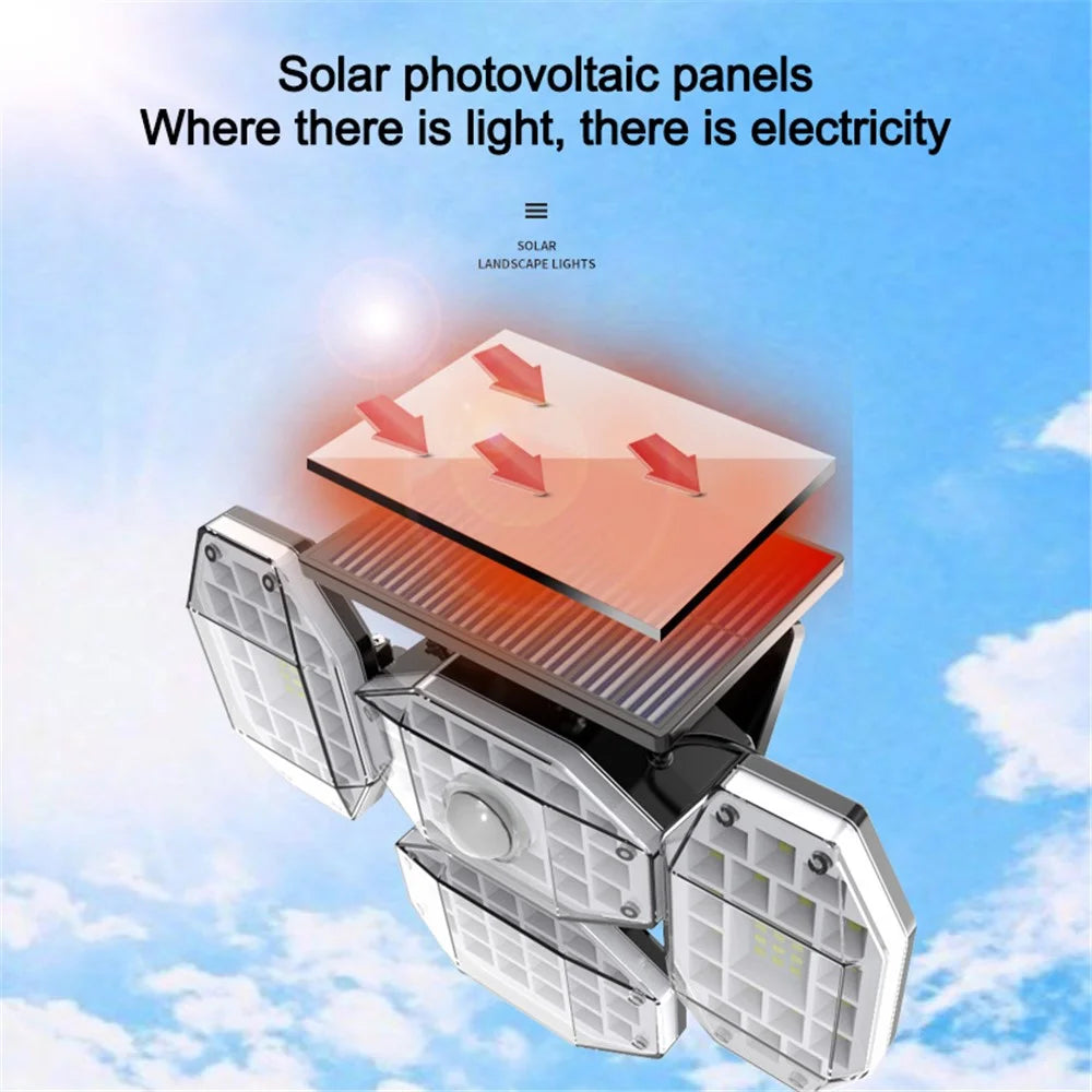 V88 Solar Light High Brightness Outdoor Garden Light Waterproof Lawn Lamp for Porch Yard Garage - LED - 3