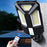 V95 Solar Powered Street Light 4 Gears Human Sensor Lamp with Remote Control - 87-LED - 2