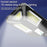 V95 Solar Powered Street Light 4 Gears Human Sensor Lamp with Remote Control - 87-LED - 6