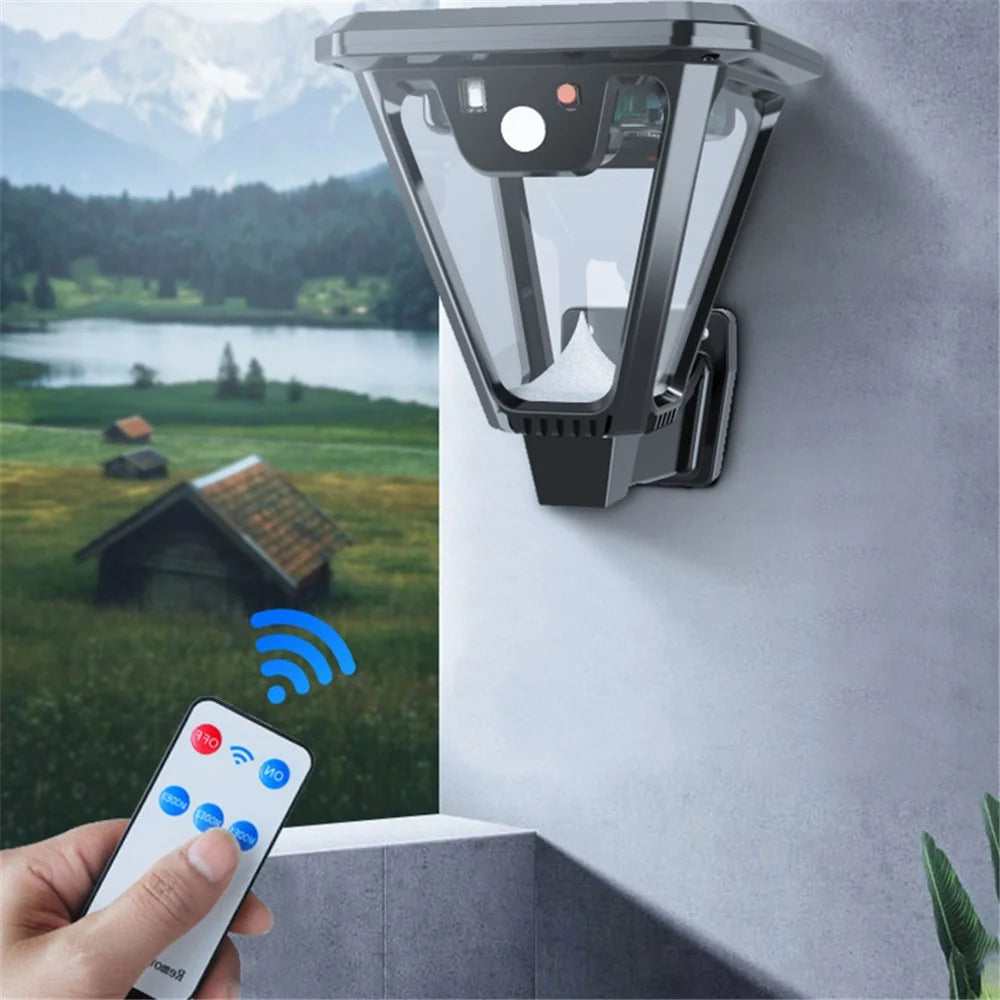 V83 High Brightness Solar Light Outdoor Garden Light Wall Hanging Light Lawn Lamp for Porch Yard Garage - 2