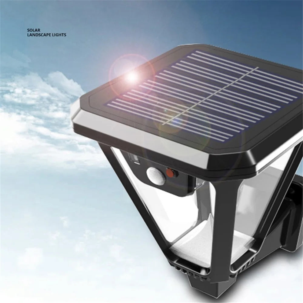V83 High Brightness Solar Light Outdoor Garden Light Wall Hanging Light Lawn Lamp for Porch Yard Garage - 6