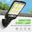616-4 Outdoor Solar LED Light PIR Motion Sensor Garden Light Wall-Mounted Street Lamp with 3 Lighting Modes - 5