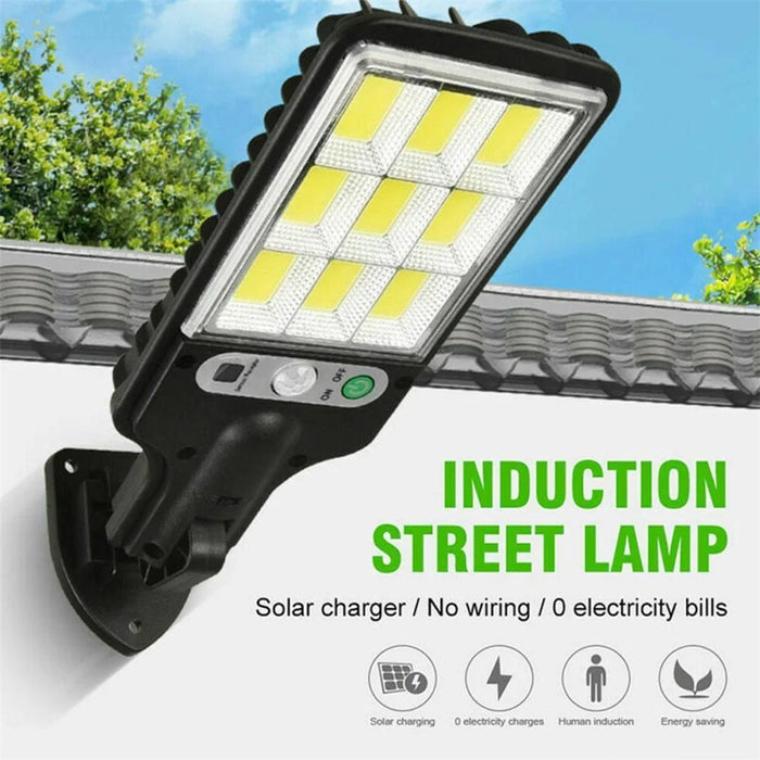 616-4 Outdoor Solar LED Light PIR Motion Sensor Garden Light Wall-Mounted Street Lamp with 3 Lighting Modes - 5