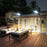 616-4 Outdoor Solar LED Light PIR Motion Sensor Garden Light Wall-Mounted Street Lamp with 3 Lighting Modes - 7