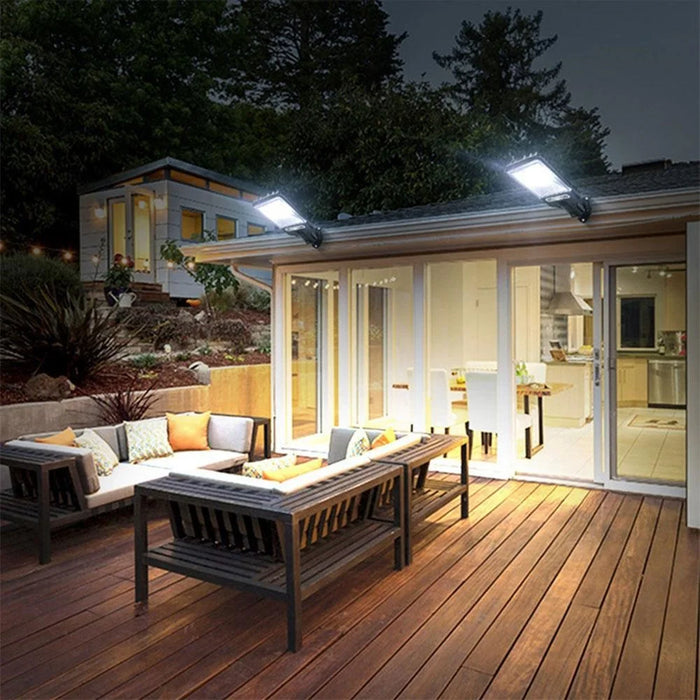 616-4 Outdoor Solar LED Light PIR Motion Sensor Garden Light Wall-Mounted Street Lamp with 3 Lighting Modes - 7