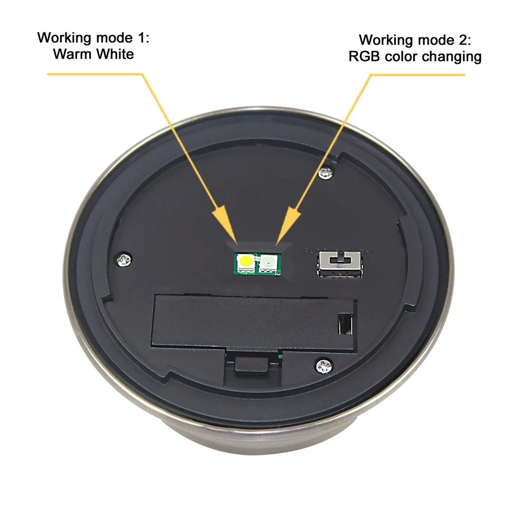 CIS-57453A 6Pcs / Set Stainless Steel Garden Light IP65 Waterproof Solar Powered Stake Lawn Lamp - 3