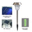 CIS-57453A 4Pcs / Set Stainless Steel Solar Stake Light IP65 Waterproof Garden Lamp for Lawn Patio Yard - 2