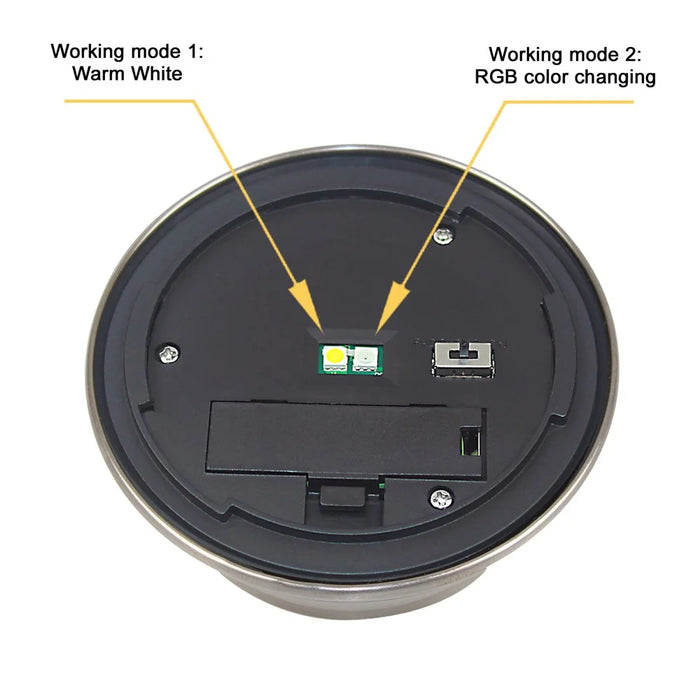 CIS-57453A 4Pcs / Set Stainless Steel Solar Stake Light IP65 Waterproof Garden Lamp for Lawn Patio Yard - 3