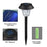 CIS-57454 2Pcs / Set Outdoor Garden Stake Solar Light IP65 Waterproof Lamp Walkway Path Yard Patio Decor - Warm White Light - 2