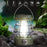 Retro Portable Camping Light Stepless Dimming Tent Lantern Hanging Lamp, Solar Powered - Green - 3
