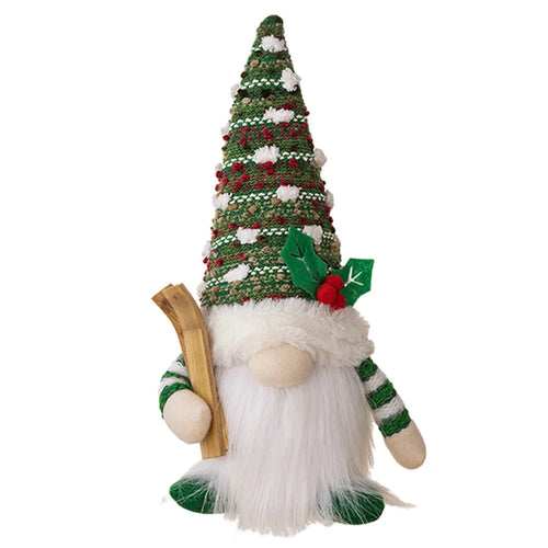 Cloth+PVC Snow Christmas Toy LED Light Stuffed Rudolph Toddlers Xmas Holiday Gift - Green - 1