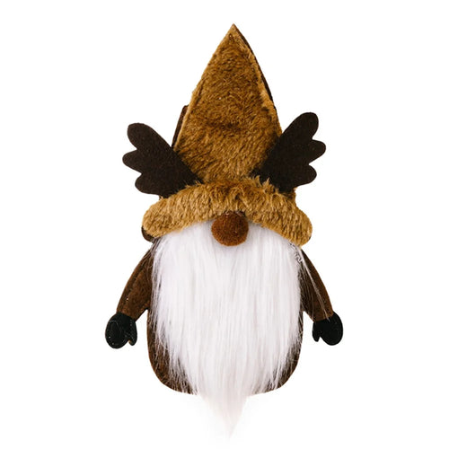 Christmas Gnome Fork Knife Cover Cutlery Cloth Pouch Dining Table Decoration Gift - Elk - 1