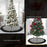 Christmas Tree Skirt Black and White Plaid Cloth Decoration Xmas Tree Ornament Gift for Home Holiday Decor - 4