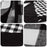 Christmas Tree Skirt Black and White Plaid Cloth Decoration Xmas Tree Ornament Gift for Home Holiday Decor - 7