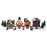 10Pcs Christmas Village Scene Set Battery Operated LED Light Up Holiday Decorations Xmas Winter Home Decor - Style C - 1