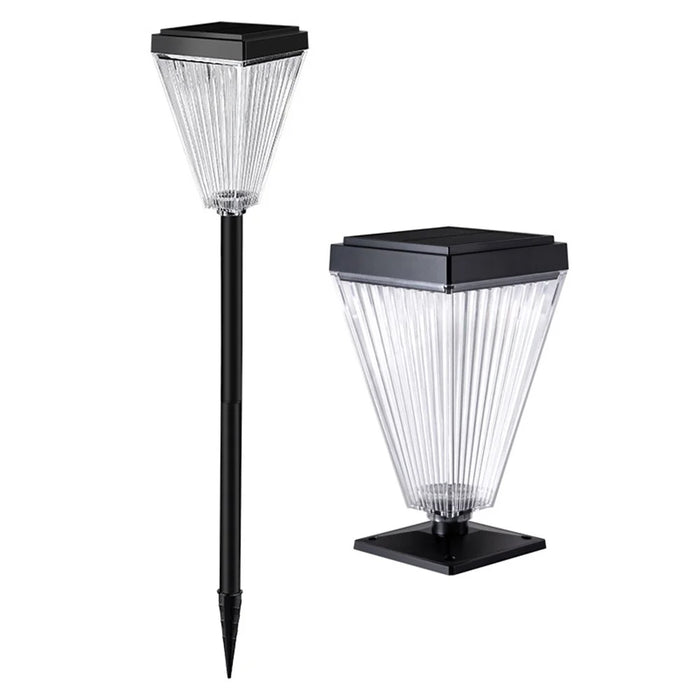 DS023 Solar Powered Garden LED Lamp Patio Yard Lawn Light with 3 Color Temperature - 2