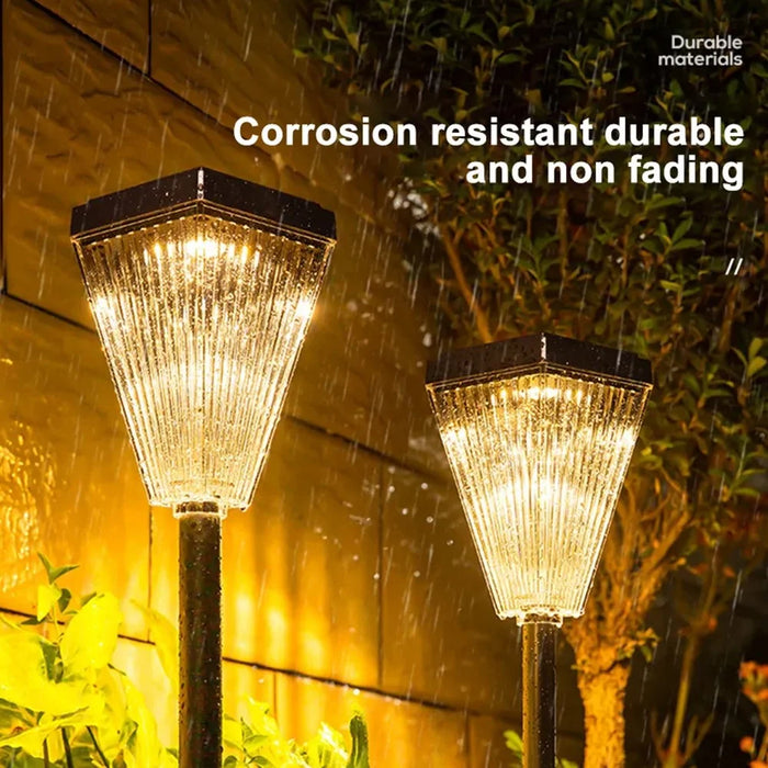DS023 Solar Powered Garden LED Lamp Patio Yard Lawn Light with 3 Color Temperature - 4