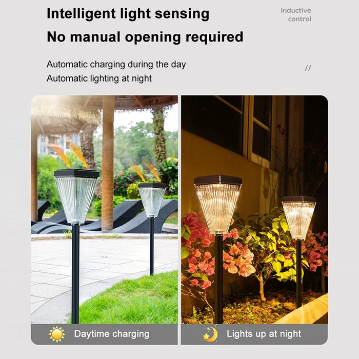 DS023 Solar Powered Garden LED Lamp Patio Yard Lawn Light with 3 Color Temperature - 5